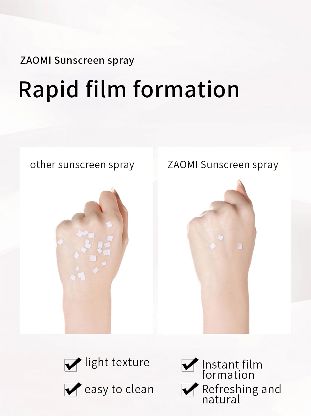 Zaomi Sun Protection Whitening Sunscreen Spray SPF50 PA++ Anti-UV Sunscreen Spray